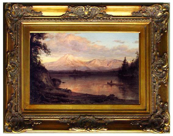 framed  Frederic Edwin Church View of Mount Katahdin, Ta056